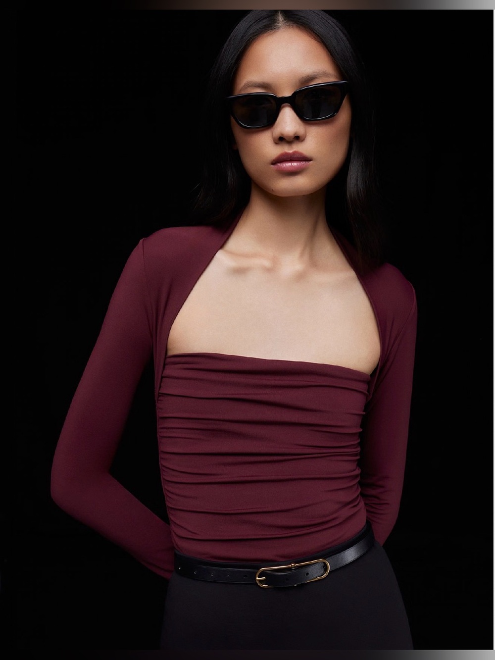 Aritzia contour flourish longsleeve top